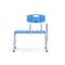 Flash Furniture HERCULES Bath & Shower Transfer Bench w/Height-Adjust Frame, Supportive Back, 300 lbs. Cap, Blue DC-HY3510L-BLU-GG - alternate 5